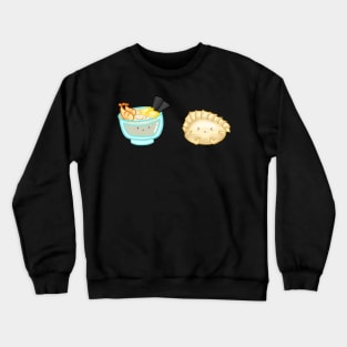 Glass Bowl Udon Noodle and Dumpling Crewneck Sweatshirt